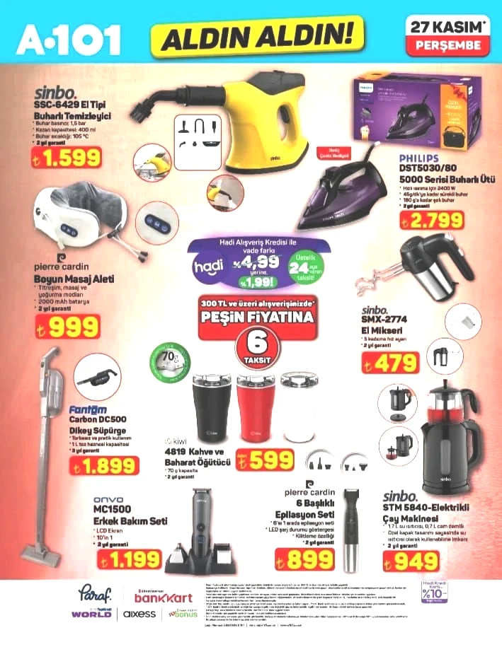 A101'e Elektrikli Çay Makinesi geliyor! A101 27 Kasım 2025 Perşembe aktüel ürünler kataloğu! - Sayfa 4