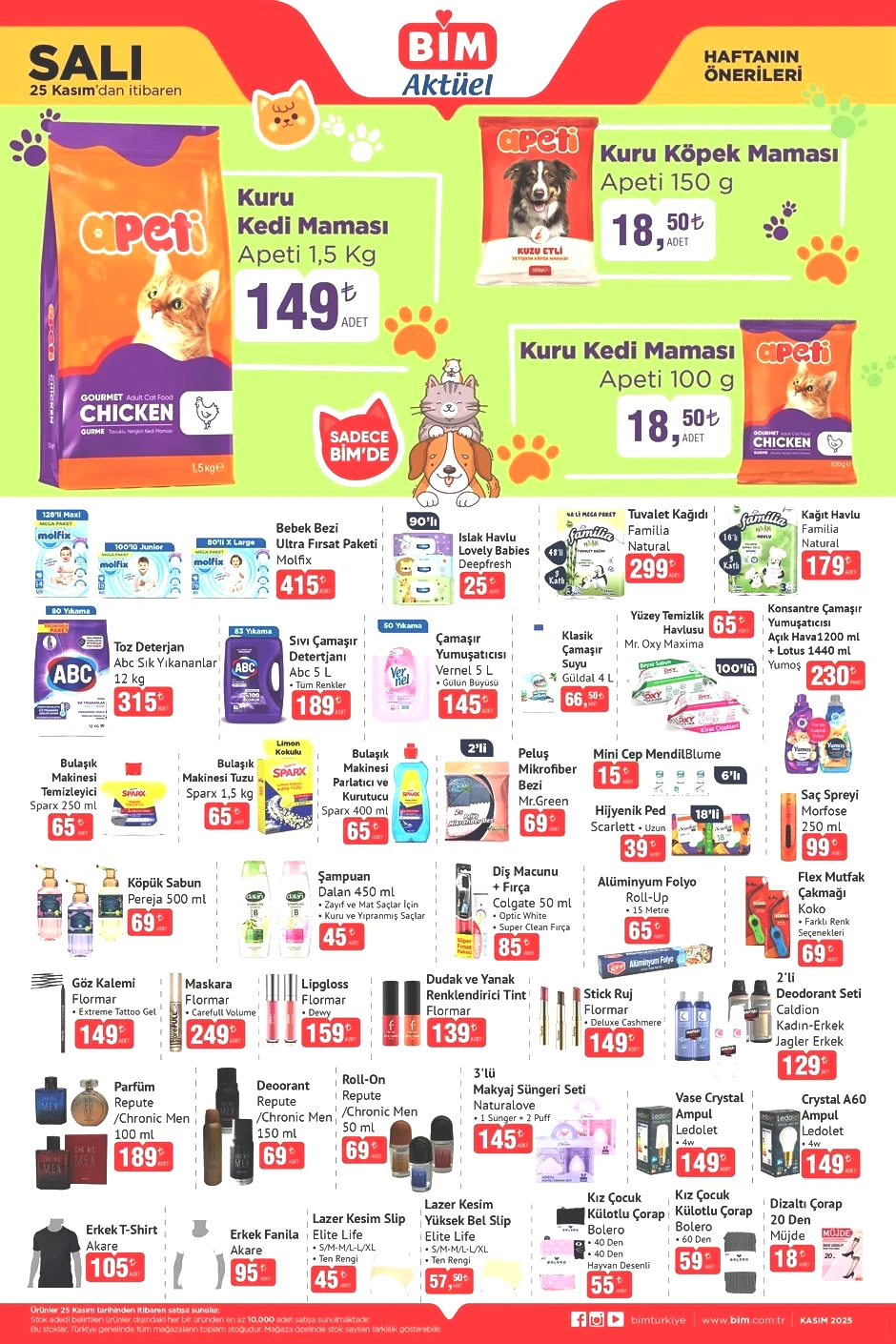BİM AKTÜEL 25 KASIM 2025 KATALOĞU BİM AKTÜEL 25 KASIM 2025 KATALOĞU