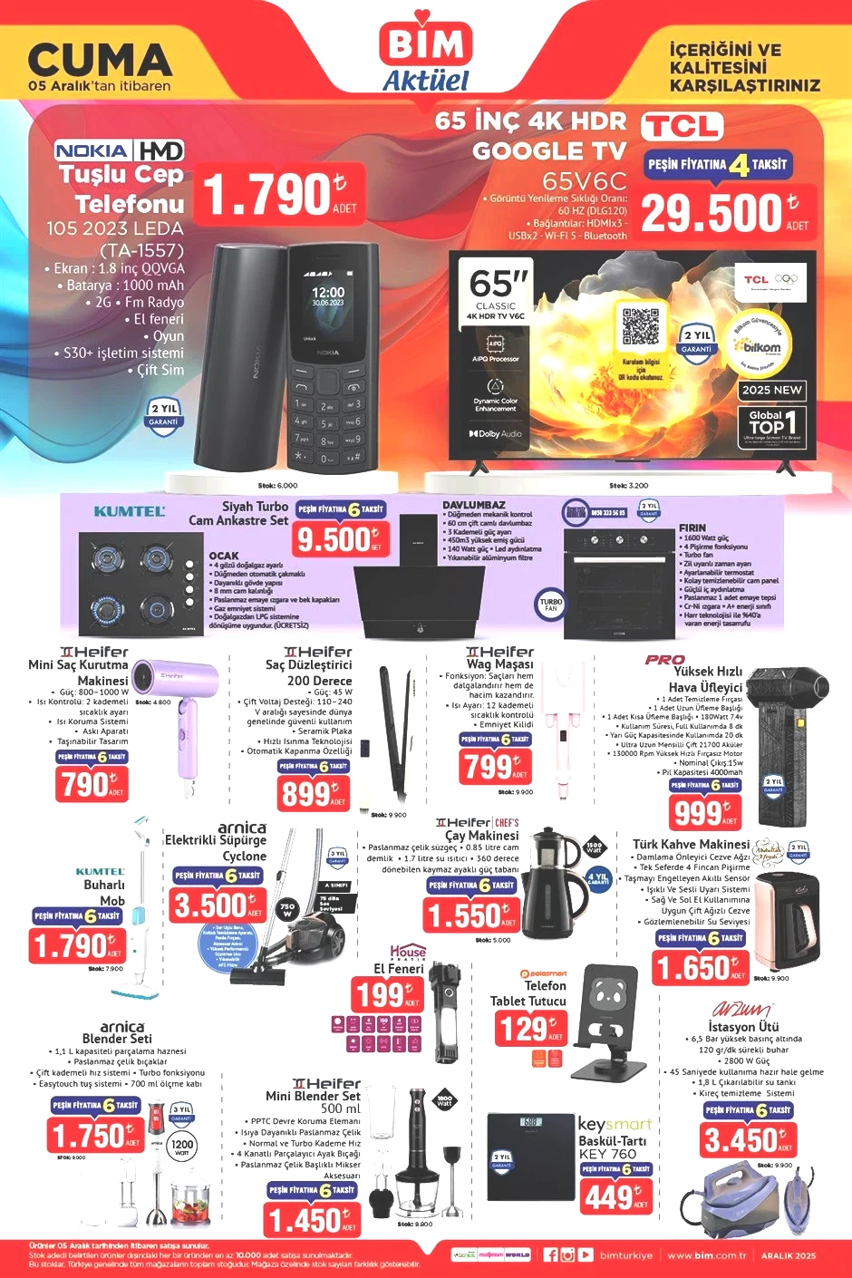 BİM AKTÜEL 5 ARALIK 2025 KATALOĞU BİM AKTÜEL 5 ARALIK 2025 KATALOĞU