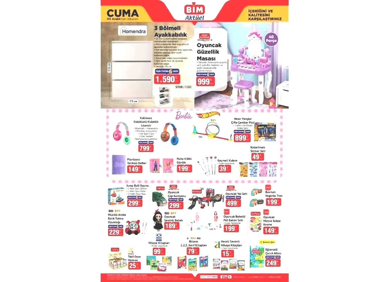 BİM 5 Aralık aktüel ürünler kataloğu! Bu hafta BİM'de hangi ürünler var?