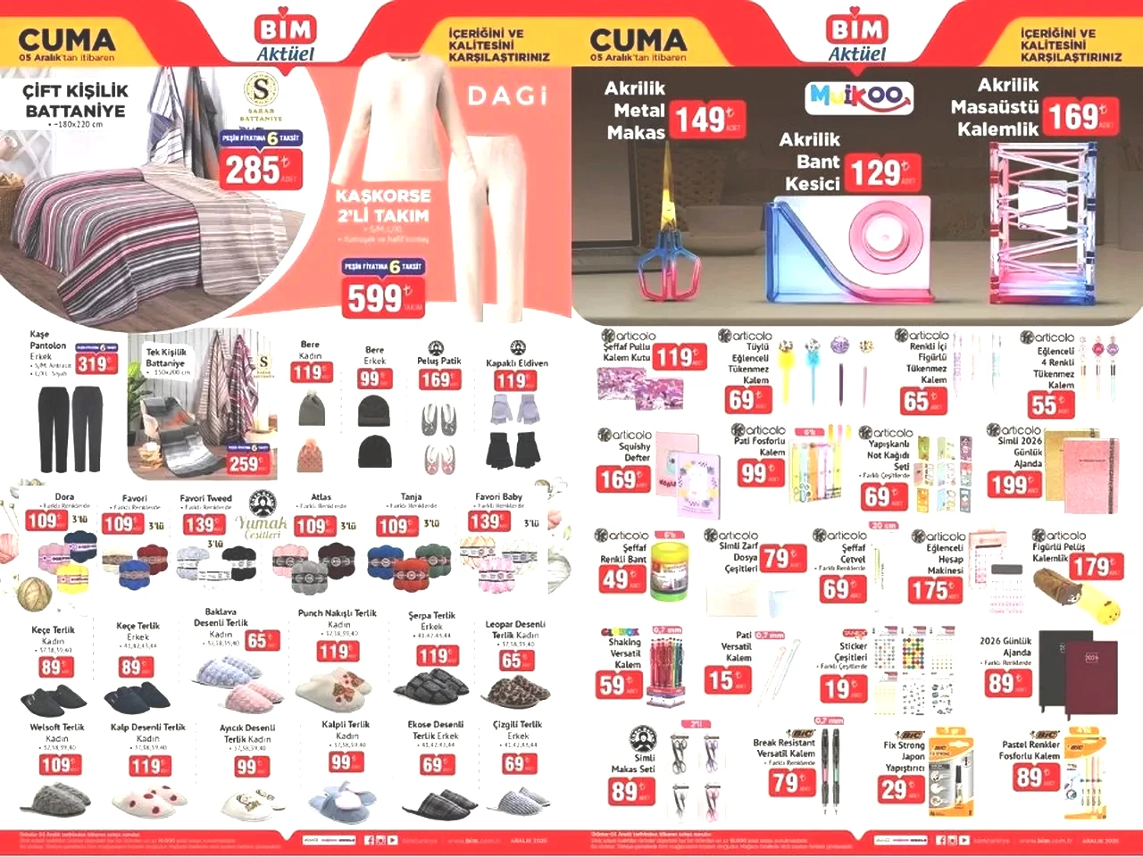 BİM 5 Aralık aktüel ürünler kataloğu! Bu hafta BİM'de hangi ürünler var?