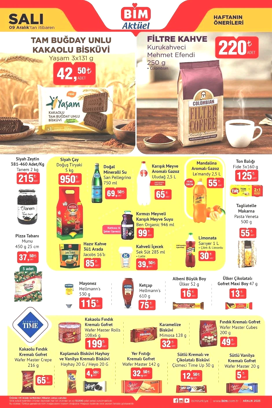 9 ARALIK SALI BİM AKTÜEL KATALOĞU